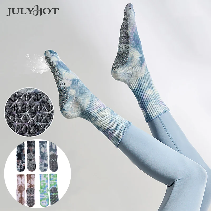Yoga Socks Women Tie-dye Cotton Silicone Non-slip High Quality Pilates Grip Crew Socks
Yoga Socks Women Tie-dye Cotton Silicone Non-slip High Quality Pilates Grip Crew Socks