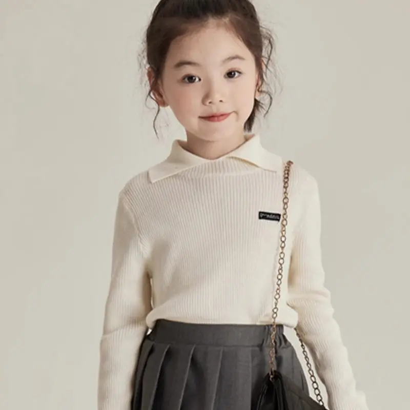 Girl Base Shirt Girls Undershirt Foreign Style 2023 Autumn and Winter New Children Wear Elastic Solid Color Slim Knit Sweater
Girl Base Shirt Girls Undershirt Foreign Style 2023 Autumn and Winter New Children Wear Elastic Solid Color Slim Knit Sweater