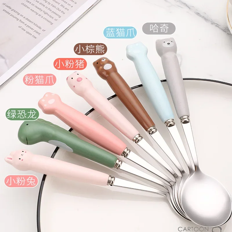 Мультяшная ручка из нержавеющей стали 304 с керамической рукояткой
Мультяшная ручка из нержавеющей стали 304 с керамической рукояткой