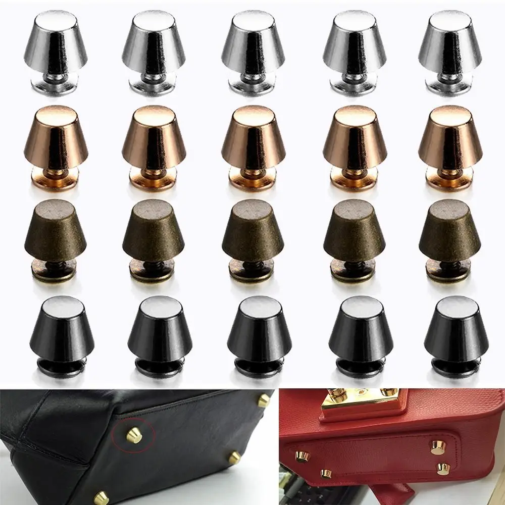 

10set/bag 10/12mm Punk Leather Craft Metal Nail Clothes/Bag/Shoes Round Head Screws Bucket Dome Strap Rivets Solid Nail Bolt