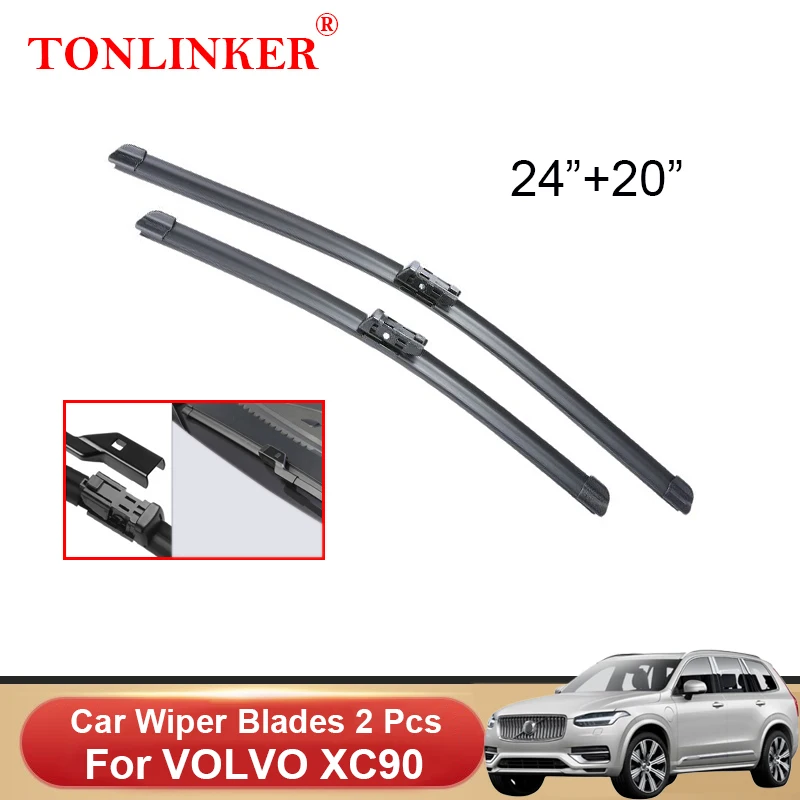 Автомобильные щетки стеклоочистителя TONLINKER для VOLVO XC90 II 2015-2019 2020 2021, автомобильные аксессуары, передняя щетка стеклоочистителя, щетки, резак
Автомобильные щетки стеклоочистителя TONLINKER для VOLVO XC90 II 2015-2019 2020 2021, автомобильные аксессуары, передняя щетка стеклоочистителя, щетки, резак