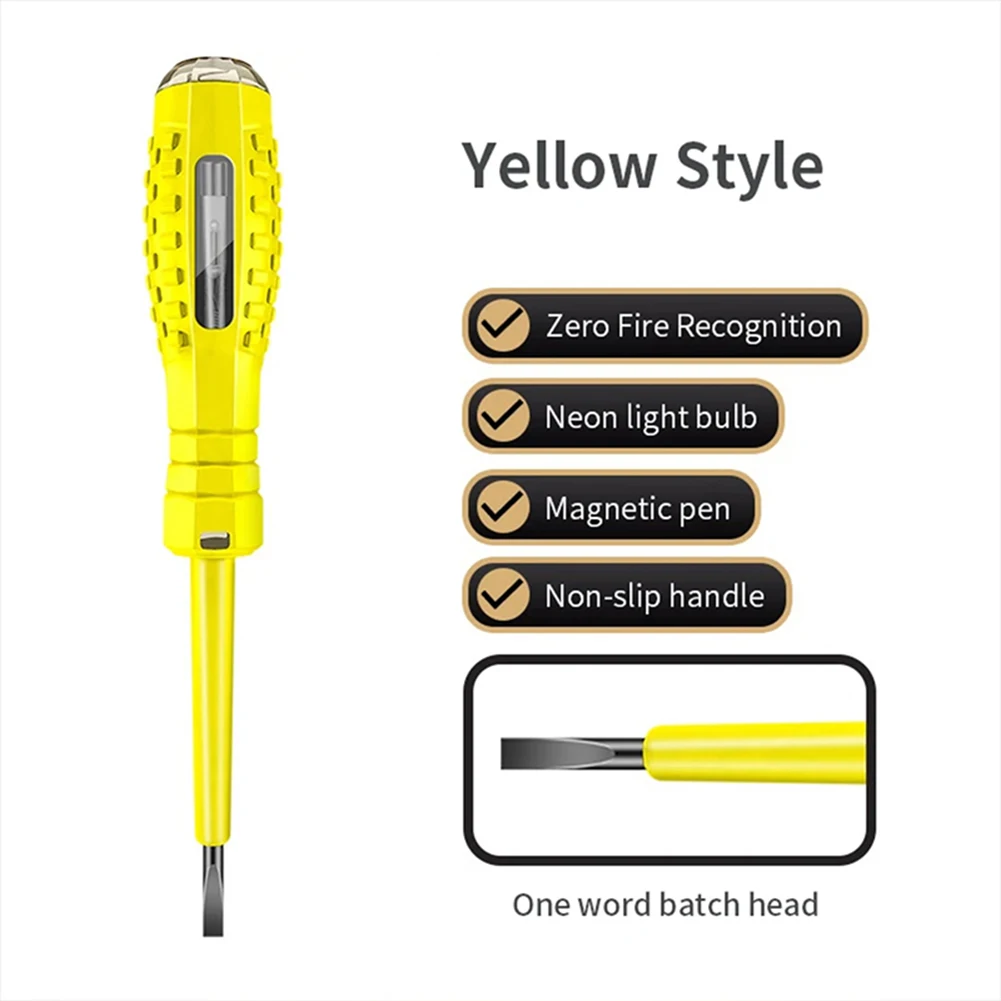 1Pc Test Pen Non-contact Insulation Test Pen Electrical Test Pen Voltage Indicator Slotted Screwdriver Test Pen Cross Drill Bit
1Pc Test Pen Non-contact Insulation Test Pen Electrical Test Pen Voltage Indicator Slotted Screwdriver Test Pen Cross Drill Bit
