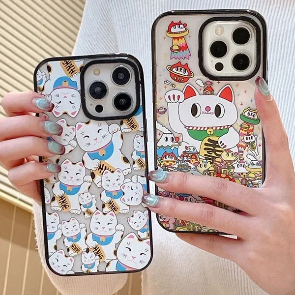 2.0 Version Acrylic Upgrade Border Fortune Cat Phone Case Cover for IPhone 11 12 13 14 15 Pro Max Case for IPhone 15 Pro Max
2.0 Version Acrylic Upgrade Border Fortune Cat Phone Case Cover for IPhone 11 12 13 14 15 Pro Max Case for IPhone 15 Pro Max