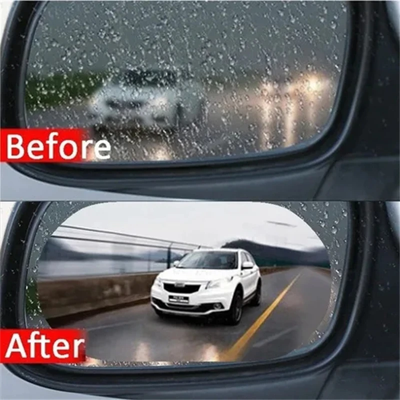 

2 Pcs Car Rearview Mirror Film Rainproof Waterproof Protective Sticker Anti Fog Anti Glare Car Film for Cars,SUVs,Trucks,Trailer