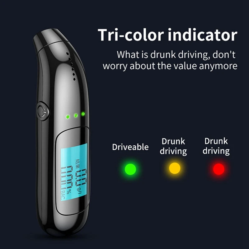 Portable Breathalyzer With Display Rechargeable Digital Breathalyzer For Driving Prevention
Portable Breathalyzer With Display Rechargeable Digital Breathalyzer For Driving Prevention