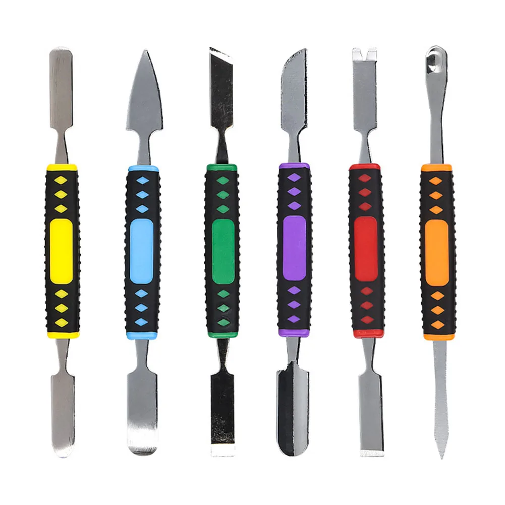 6pcs Phone Watch Battery Opener Metal Crowbar Set Pry Remover Repair Hand Tool Dual Heads Metal Spudger Home Tools
6pcs Phone Watch Battery Opener Metal Crowbar Set Pry Remover Repair Hand Tool Dual Heads Metal Spudger Home Tools
