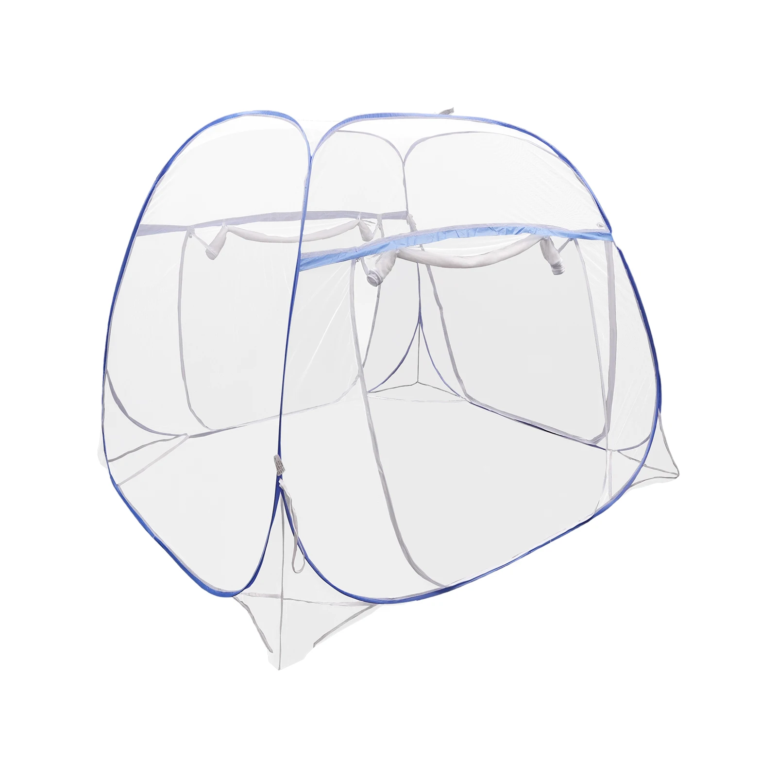 Blue Bed Canopy, Steel and Eco-Polyester Mosquito Net - for Kids Bed with Fall Protection - Square Top Triple Door 7 Mallzona S2b91d85088554fb7b0d3c7a98eb2ddf6d Blue Bed Canopy, Steel and Eco-Polyester Mosquito Net - for Kids Bed with Fall Protection - Square Top Triple Door Mallzona