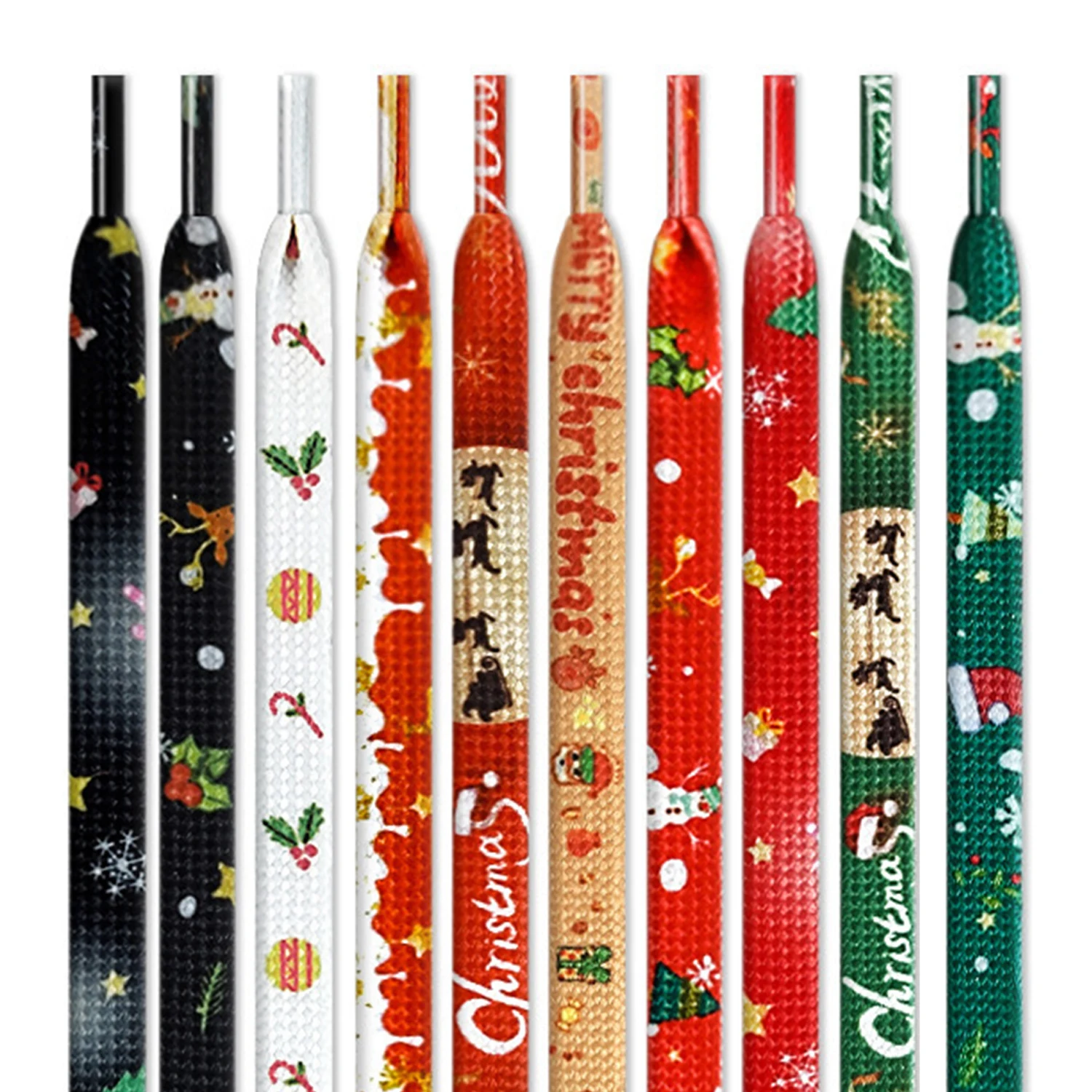 120cm Christmas Polyester Flat Elastic Shoelaces Outdoor Hiking Sports Shoes Strings Christmas Party Shoe Laces Shoe Accessories
120cm Christmas Polyester Flat Elastic Shoelaces Outdoor Hiking Sports Shoes Strings Christmas Party Shoe Laces Shoe Accessories