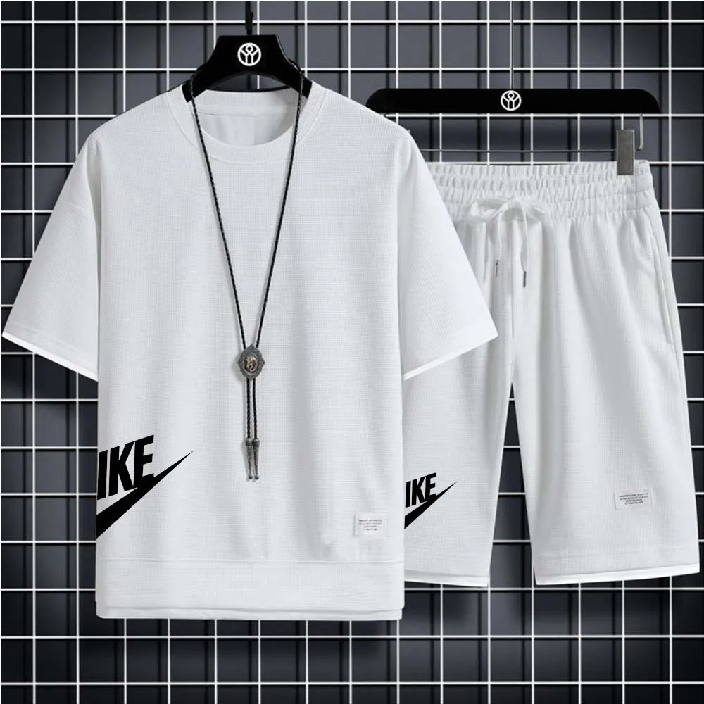 Men's new Waffle Summer Suit 2024 Casual T-shirt + Shorts Suit Men's Tracksuit Solid color tracksuit loose suit
Men's new Waffle Summer Suit 2024 Casual T-shirt + Shorts Suit Men's Tracksuit Solid color tracksuit loose suit