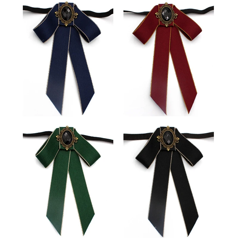 Luxury Ribbon Bowtie Elegant Brooch Rhinestone Wine-Red Navy Pink Uniform Butterfly Women Accessories Wedding Dress Necktie Gift
Luxury Ribbon Bowtie Elegant Brooch Rhinestone Wine-Red Navy Pink Uniform Butterfly Women Accessories Wedding Dress Necktie Gift