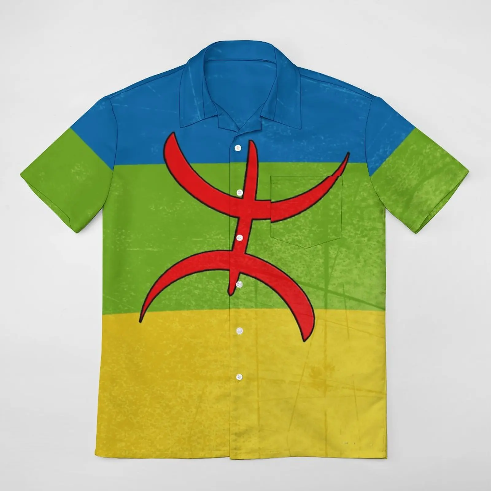 

Novelty Amazigh Flag - Berber Flag A Short Sleeved Shirt T-shirts Coordinates Going Out Top Quality USA Size