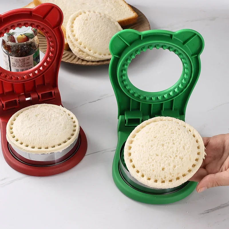 Sandwich Cutter and Sealer Flip Cutting Tool for Kids Lunch Stainless Steel Blade Circular Bread Toast Mold Baking Maker Mould
Sandwich Cutter and Sealer Flip Cutting Tool for Kids Lunch Stainless Steel Blade Circular Bread Toast Mold Baking Maker Mould