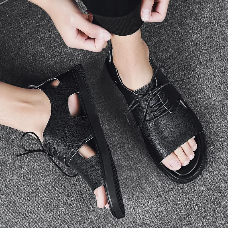 Men's Sandals Genuine Leather 2021 Summer New Male Fashion Lace-up Beach Shoes Bochin Rome Casual Sandalias Men Sapatos para
Men's Sandals Genuine Leather 2021 Summer New Male Fashion Lace-up Beach Shoes Bochin Rome Casual Sandalias Men Sapatos para