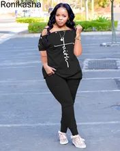 Womens Two Peice Sets Set Solid Slash Neck Letter T-shirt and Pleat Pants Sweatsuit Basic Tracksuit Trouser Suits 2022
Womens Two Peice Sets Set Solid Slash Neck Letter T-shirt and Pleat Pants Sweatsuit Basic Tracksuit Trouser Suits 2022