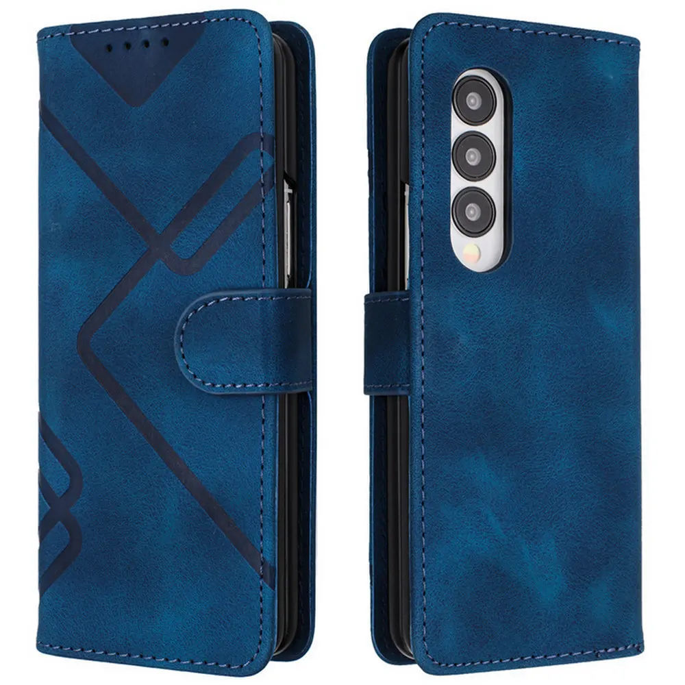 

Flip Case For Samsung Z Fold 5 Fold4 Fold 3 5G Leather Texture Wallet Cover For Samsung Galaxy Z Fold5 Case Z Fold 4 Fold3 Funda