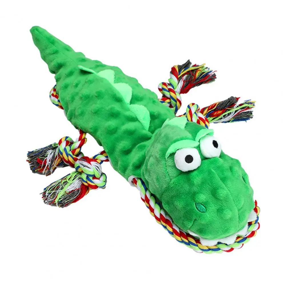 

Pet Molar Toy Dinosaur Shape Dog Squeaky Toy Plush Chew Toy for Dogs Soft Teething for Pet Supplies Durable Stuffed Dog for Play