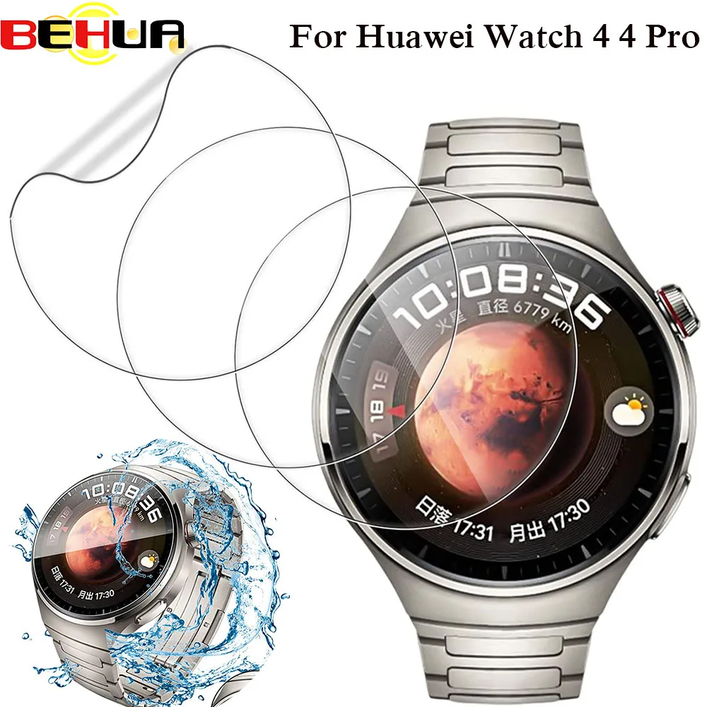 BEHUA Soft TPU HD Clear Protective Film Guard For Huawei Watch 4 Watch4 Pro Smartwatch Protection Full Screen Protector Cover
BEHUA Soft TPU HD Clear Protective Film Guard For Huawei Watch 4 Watch4 Pro Smartwatch Protection Full Screen Protector Cover