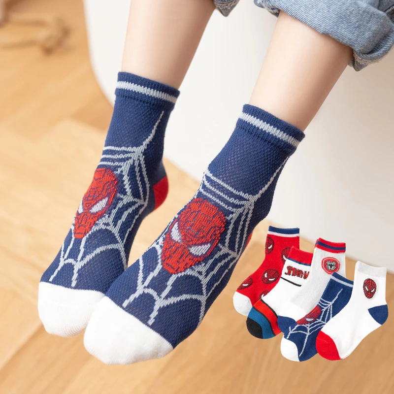 5 Pairs/lot Kids Socks Spring Summer Spiderman Anime Children Socks Boys Short Sock Cartoon Baby Mesh Breathability Socks
5 Pairs/lot Kids Socks Spring Summer Spiderman Anime Children Socks Boys Short Sock Cartoon Baby Mesh Breathability Socks