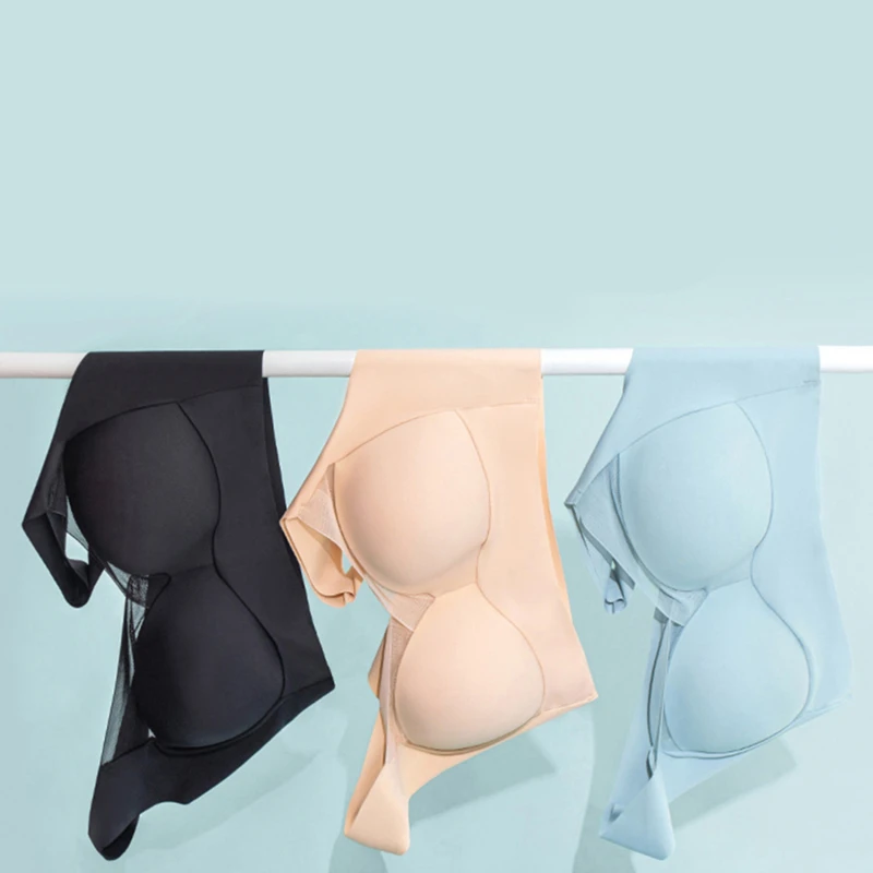 Solid Ice Silk Breathable Thin Bra For Women Sports Bra Non-slip Integrated Fixed Latex Cup Traceless Steel Ring Gather Together
Solid Ice Silk Breathable Thin Bra For Women Sports Bra Non-slip Integrated Fixed Latex Cup Traceless Steel Ring Gather Together