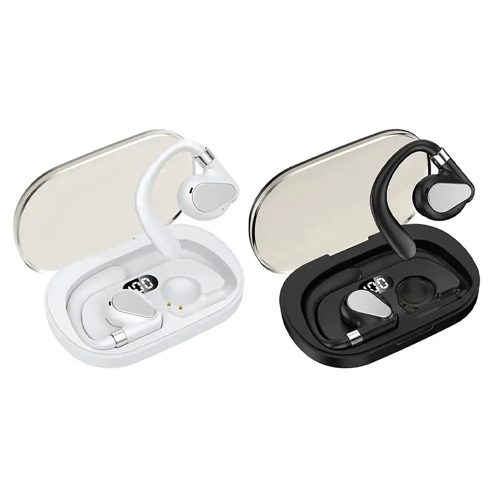 T18 Wireless Earbuds Hanging Ear Stereo Surround Headphones Noise Canceling With Charging Case For Sports Working
T18 Wireless Earbuds Hanging Ear Stereo Surround Headphones Noise Canceling With Charging Case For Sports Working