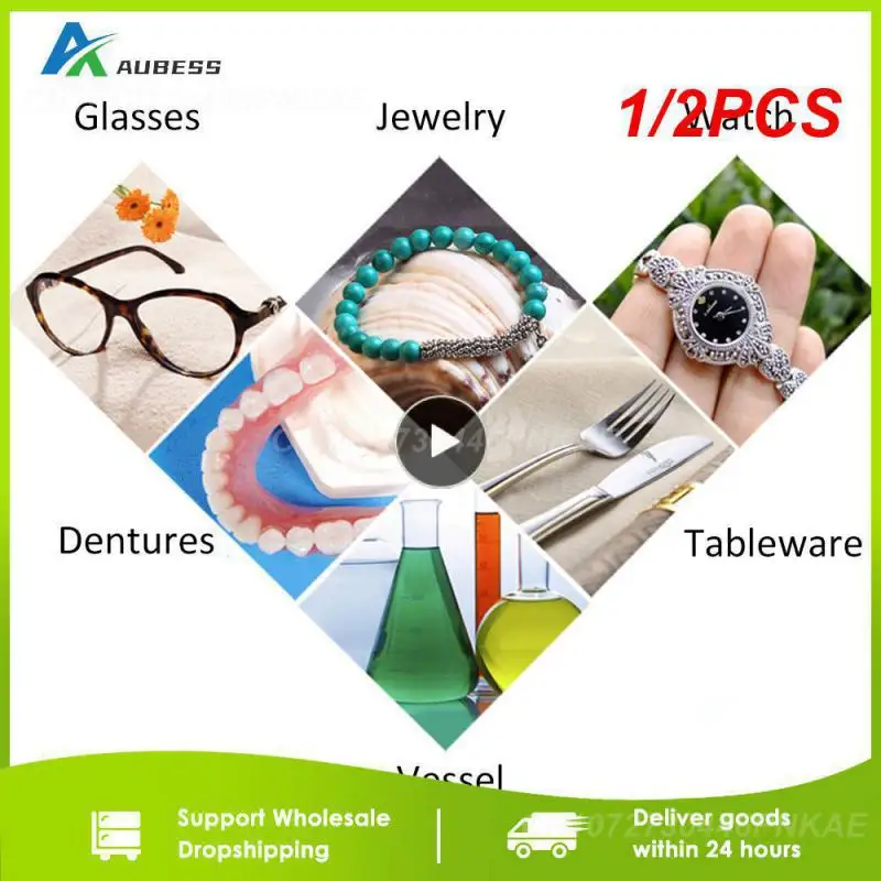 1/2PCS Double Powers Ultrasonic Jewelry Cleaner Bath for Watches Contact Lens Glasses Denture Teeth Electric Makeup Razor Brush
1/2PCS Double Powers Ultrasonic Jewelry Cleaner Bath for Watches Contact Lens Glasses Denture Teeth Electric Makeup Razor Brush