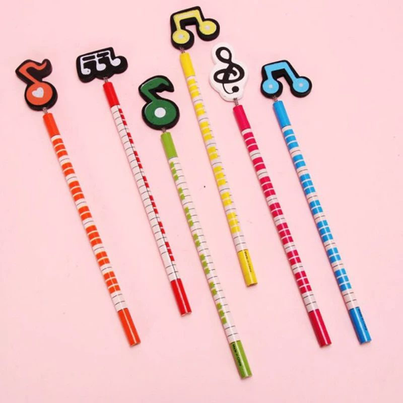 6pcs/lot Creative Pencil Musical Writing Note Wooden Pencil Stationery For Student Stationaries School Supplies Color Randomly
6pcs/lot Creative Pencil Musical Writing Note Wooden Pencil Stationery For Student Stationaries School Supplies Color Randomly