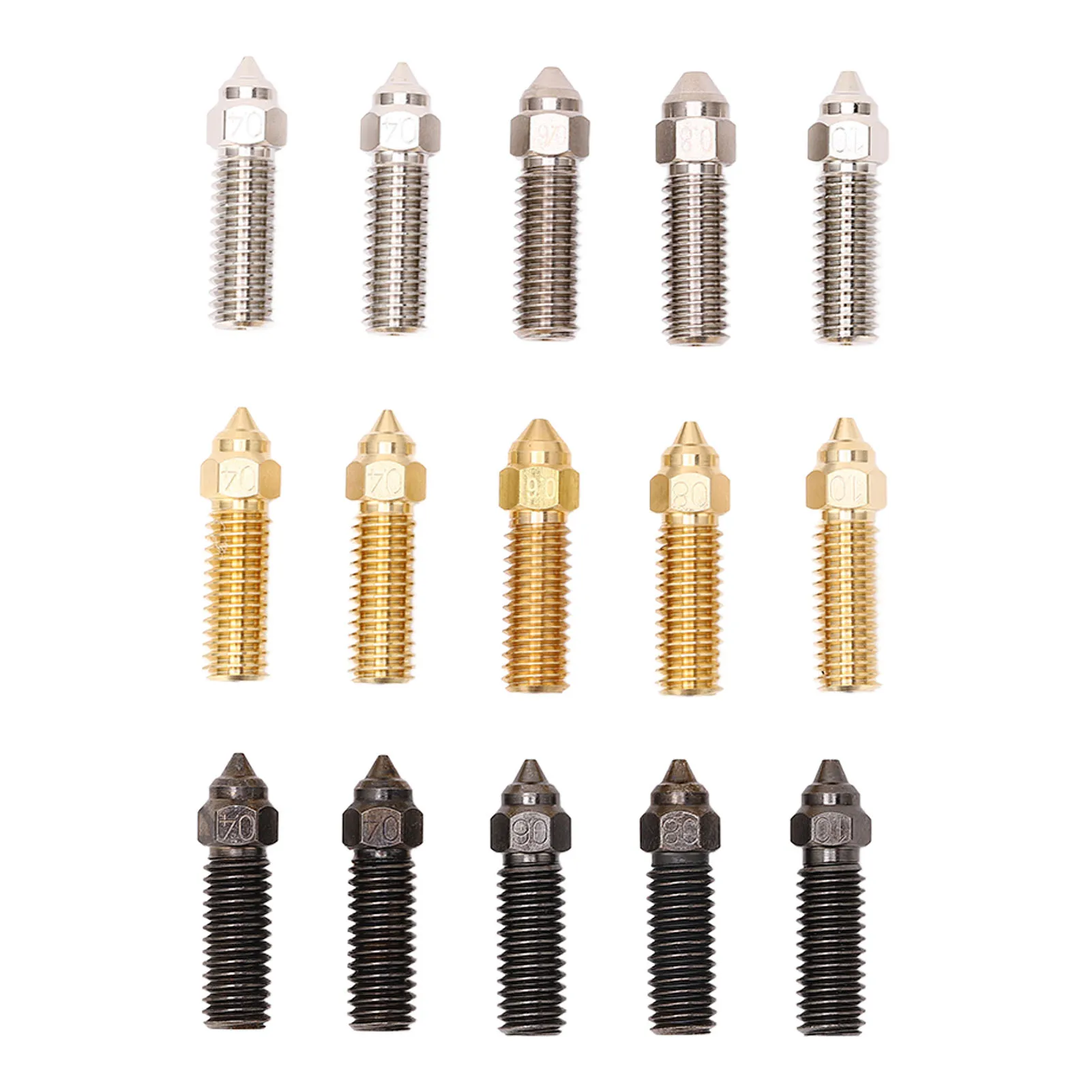 M6 Thread 3D Printer Nozzle Set M6 Thread 1.75mm Filament High Speed Extruder Nozzle Replacement for Sovol Sv06 Plus Sv07
M6 Thread 3D Printer Nozzle Set M6 Thread 1.75mm Filament High Speed Extruder Nozzle Replacement for Sovol Sv06 Plus Sv07