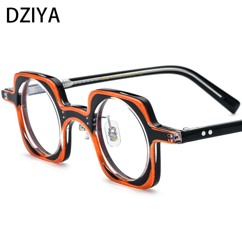 New Square Acetate Glitter Frame Fashion Personality Computer Prescription Mirror Senior Women Men Transparent Glasses 60600
New Square Acetate Glitter Frame Fashion Personality Computer Prescription Mirror Senior Women Men Transparent Glasses 60600