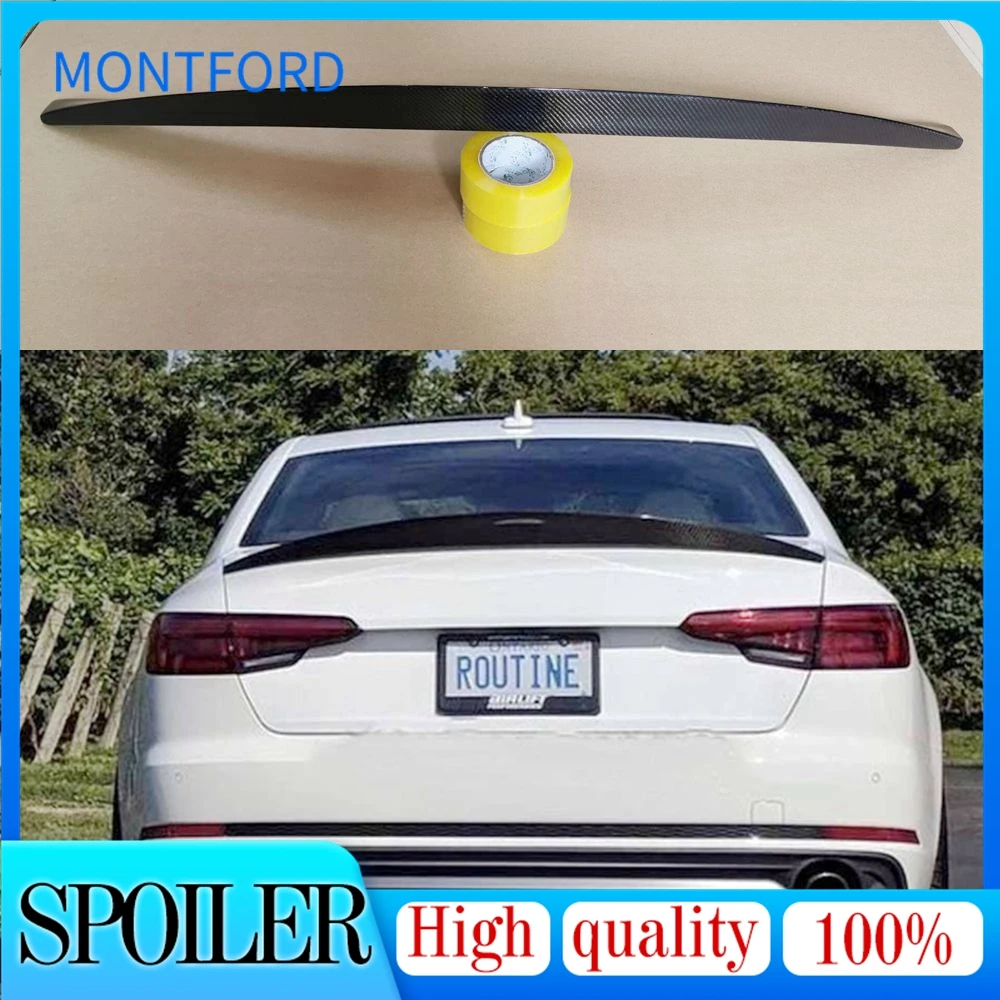 HK Style Carbon Fiber Rear Trunk Luggage Compartment Spoiler Car Wing for Audi A4 B9 S4 S-line 2017-2020
HK Style Carbon Fiber Rear Trunk Luggage Compartment Spoiler Car Wing for Audi A4 B9 S4 S-line 2017-2020