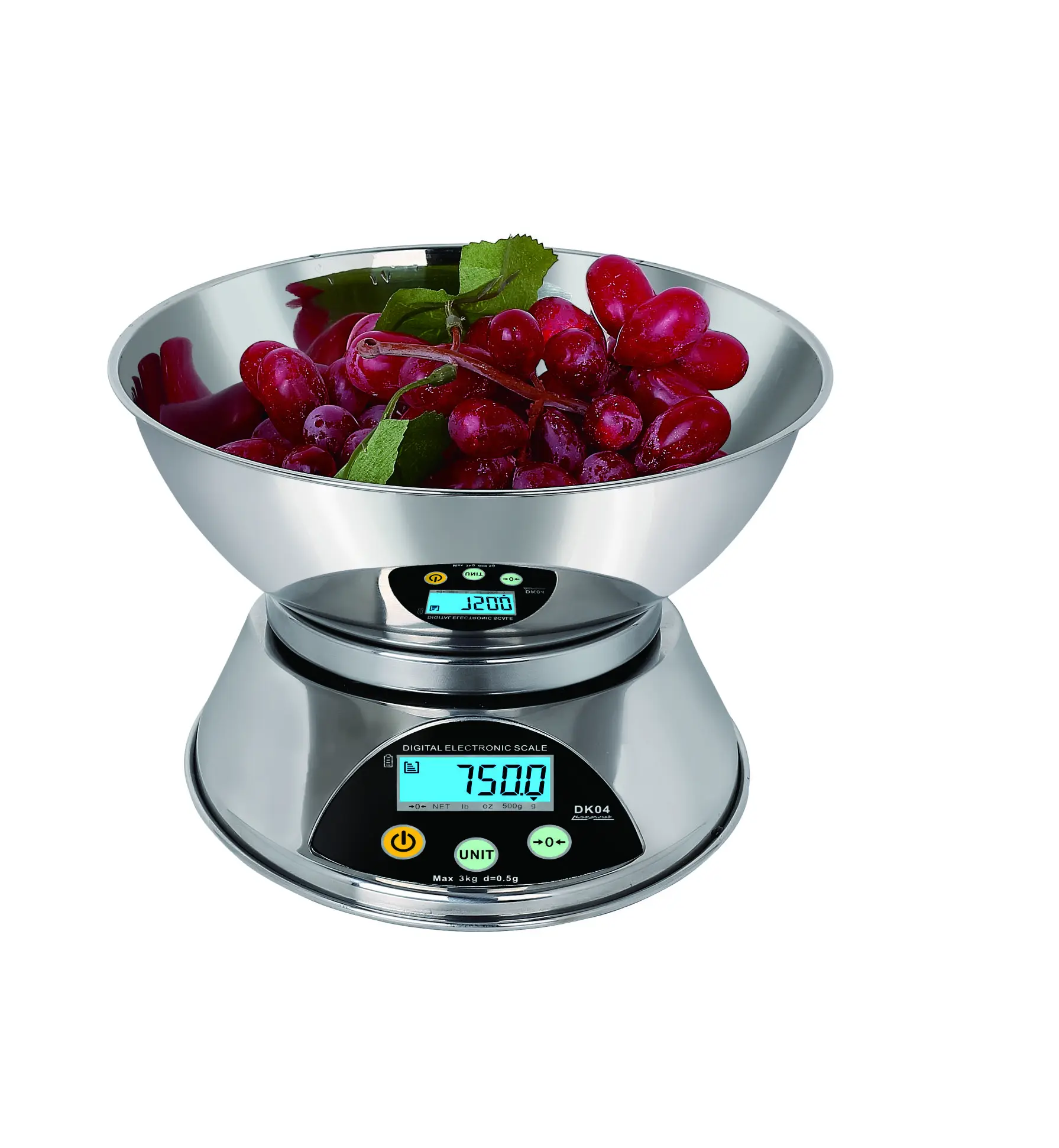 

Digital Complete stainless Kitchen Scale1Kg 0.1g 3Kg 0.5g 6Kg 1g Food Scales Digital Weight Gram and Oz Scale with LCD/ Tare