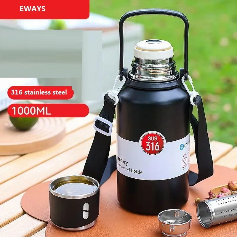 Stainless Steel Thermal Water Bottle, Portable Vacuum Mug, Thermos Insulated Cup, Tumbler Thermoses, Large Capacity, 1L
Stainless Steel Thermal Water Bottle, Portable Vacuum Mug, Thermos Insulated Cup, Tumbler Thermoses, Large Capacity, 1L