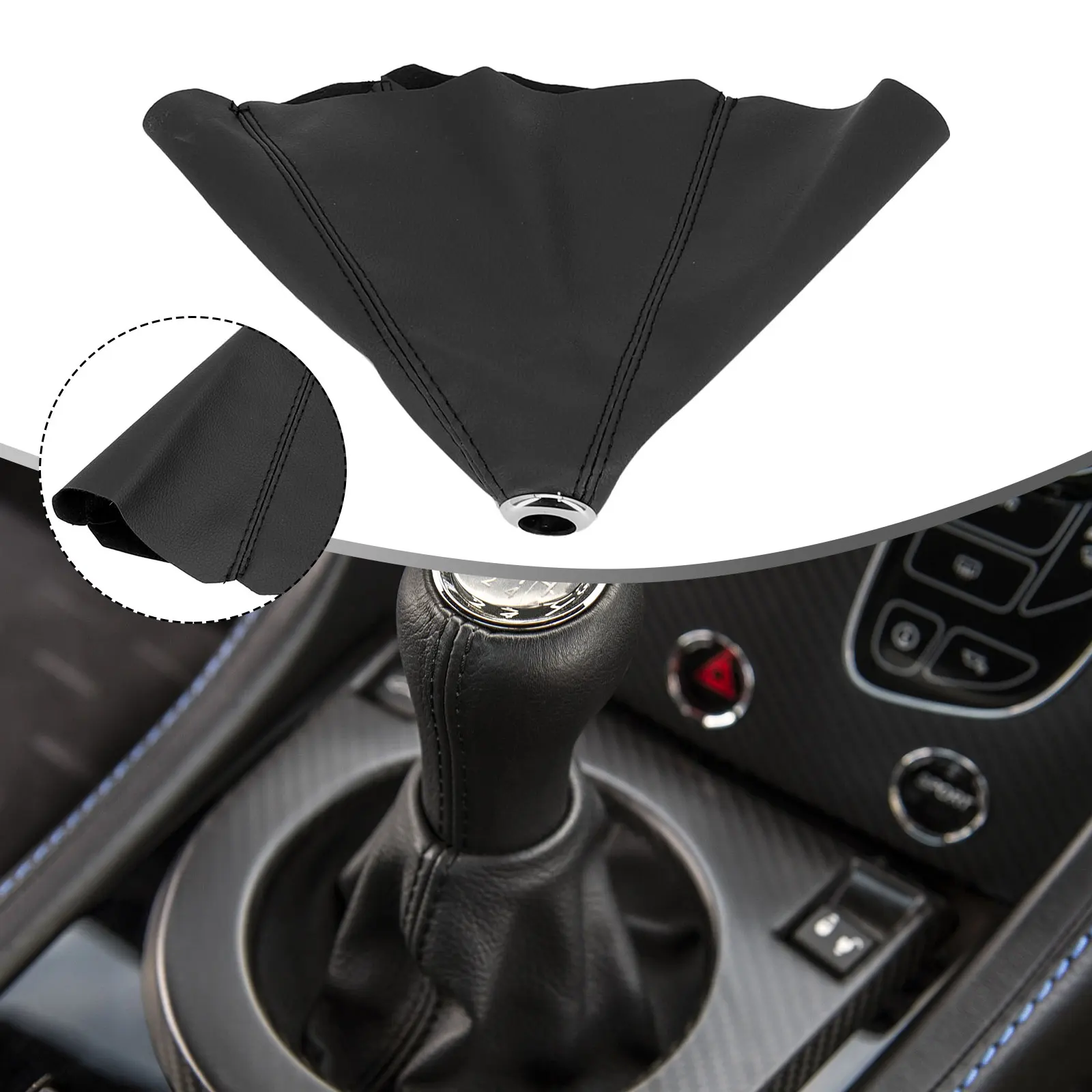 26x1.5cm Universal PU Leather Car Gear Shift Collars Auto Car Manual Stick Shifter Knob Gear Shift Boot Cover Gaiter
26x1.5cm Universal PU Leather Car Gear Shift Collars Auto Car Manual Stick Shifter Knob Gear Shift Boot Cover Gaiter