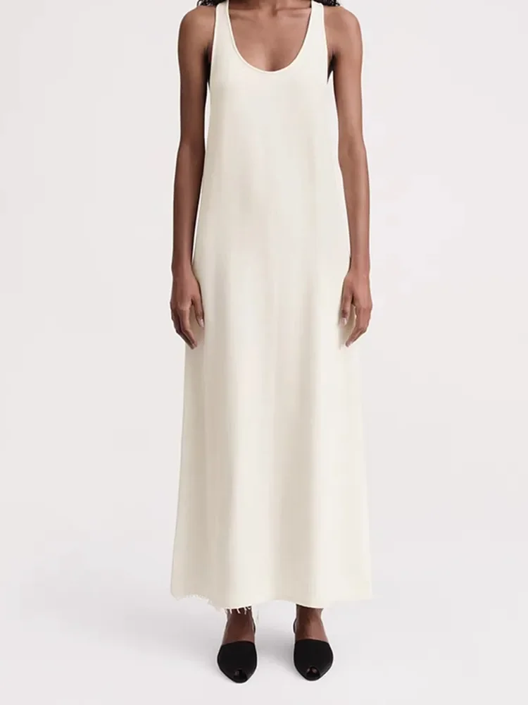 Women's Robes 2023 New Hot Summer O-Neck Zipper Solid Color Simple Casual Sleeveless Midi Dress
Women's Robes 2023 New Hot Summer O-Neck Zipper Solid Color Simple Casual Sleeveless Midi Dress