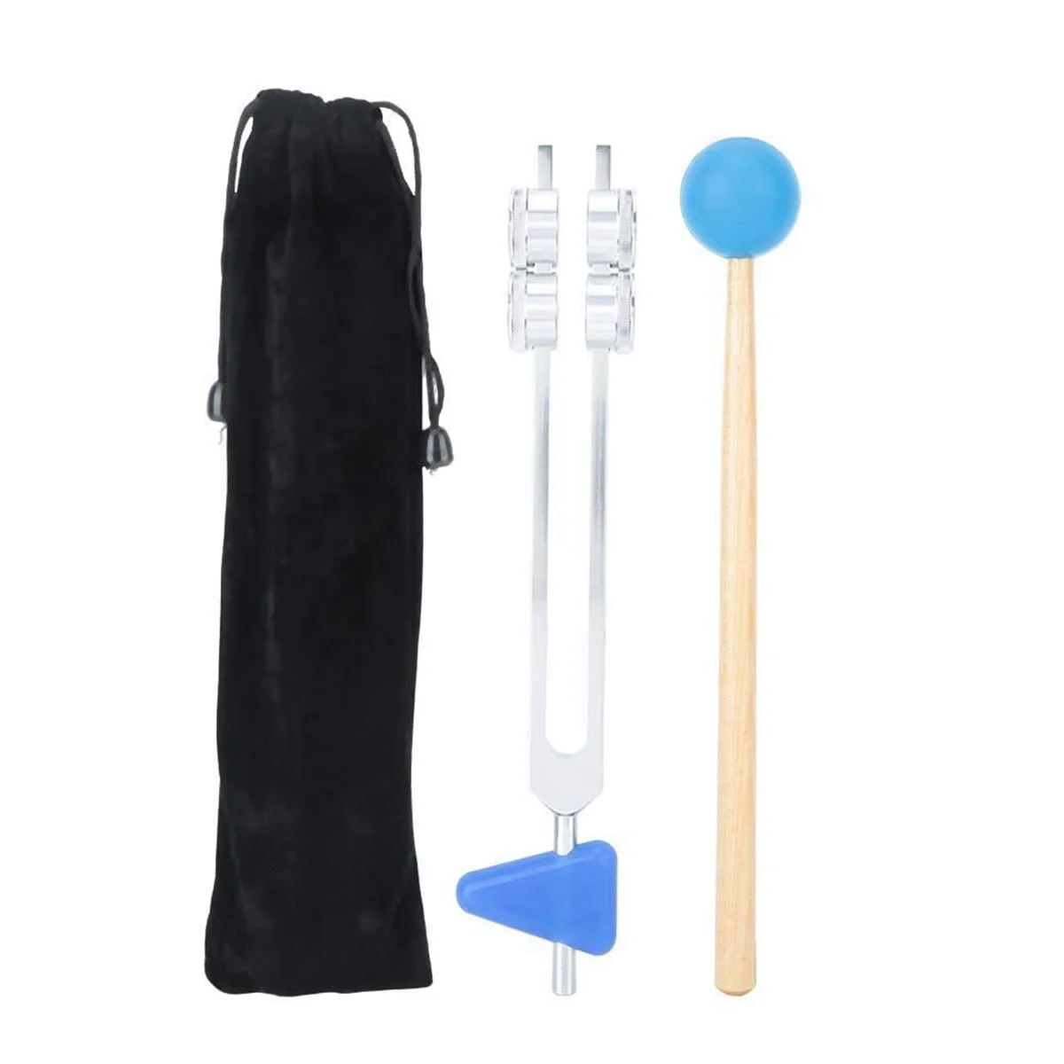 Tuning Fork Set, 64Hz Low Frequency Aluminum Alloy Tuning Fork with Hammer Diagnostic Health Care Tool
Tuning Fork Set, 64Hz Low Frequency Aluminum Alloy Tuning Fork with Hammer Diagnostic Health Care Tool