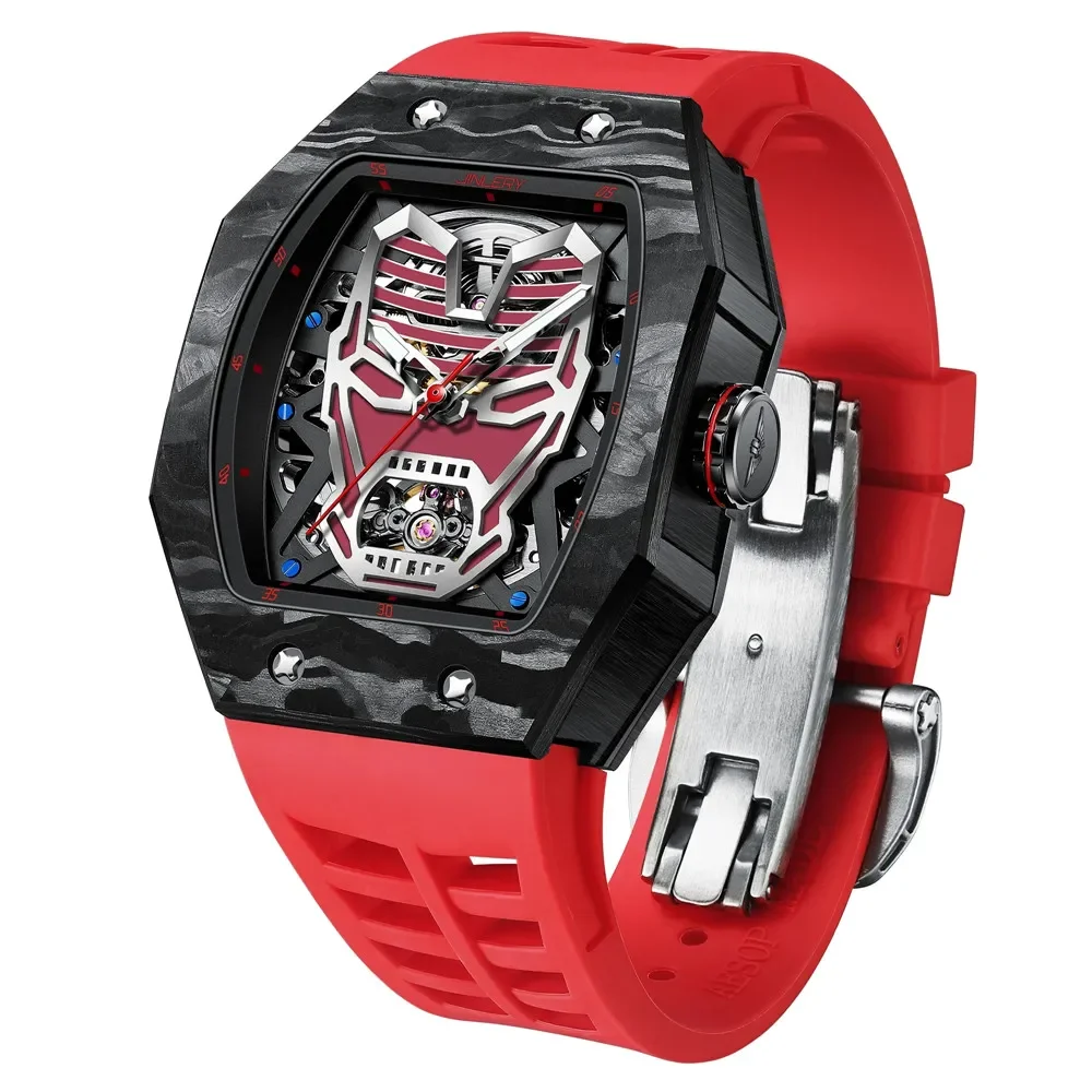 JINLERY Wrist Watch for Men Mechanical Square Automatic Watches Self-Wind Wristwatch Male Iron Man Design Men Clock Reloj Hombre
JINLERY Wrist Watch for Men Mechanical Square Automatic Watches Self-Wind Wristwatch Male Iron Man Design Men Clock Reloj Hombre