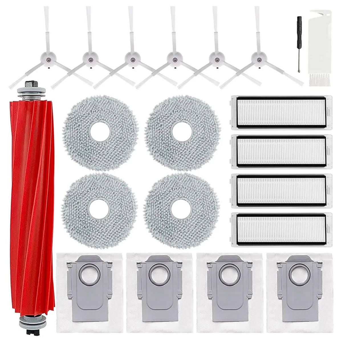 Replacement Partsfor Xiaomi Roborock Q Revo P10 Robtic Vacuum Cleaner Main Side Brush Hepa Filter Mop Cloth Dust Bags
Replacement Partsfor Xiaomi Roborock Q Revo P10 Robtic Vacuum Cleaner Main Side Brush Hepa Filter Mop Cloth Dust Bags