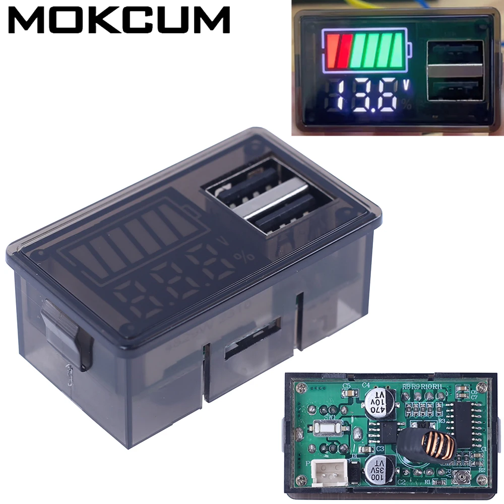 Battery Capacity Monitor with USB Voltage Display for Car/Mobile Devices/Boats/Outdoor Equipments DC 8-30V
Battery Capacity Monitor with USB Voltage Display for Car/Mobile Devices/Boats/Outdoor Equipments DC 8-30V
