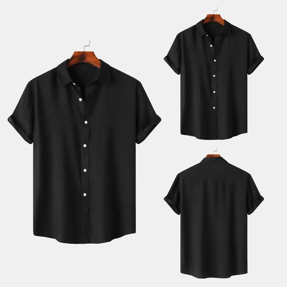 Solid Color Men Shirt Stylish Men's Lapel Collar Summer Shirt with Seamless Design Stretchy Fabric Breathable Casual for Office
Solid Color Men Shirt Stylish Men's Lapel Collar Summer Shirt with Seamless Design Stretchy Fabric Breathable Casual for Office