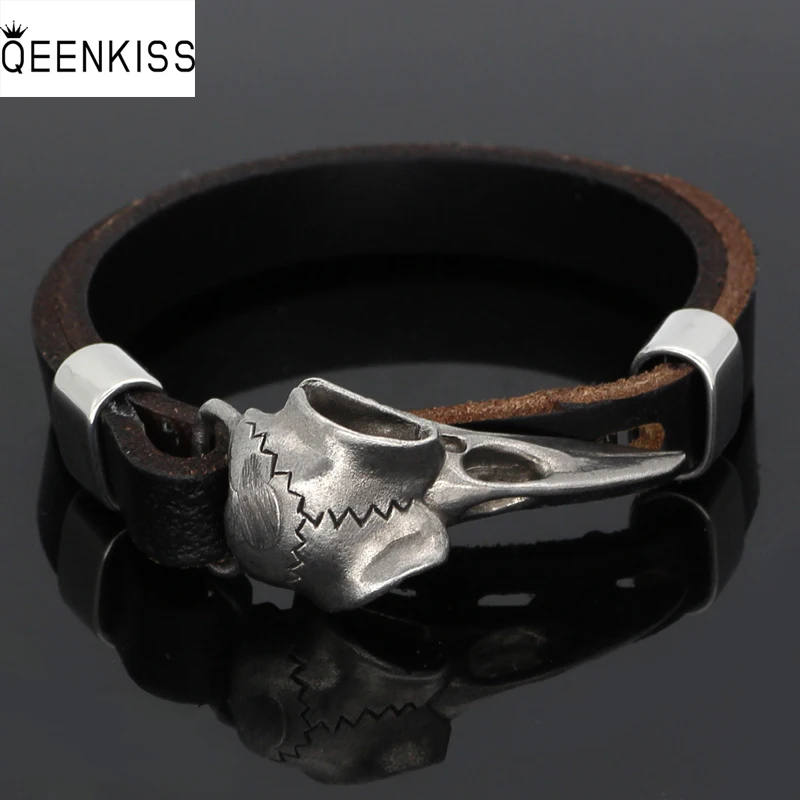 QEENKISS BT832 Fine Jewelry Wholesale Fashion Men Birthday Wedding Gift Pirate Skull Halloween Titanium Steel Leather Bracelet
QEENKISS BT832 Fine Jewelry Wholesale Fashion Men Birthday Wedding Gift Pirate Skull Halloween Titanium Steel Leather Bracelet
