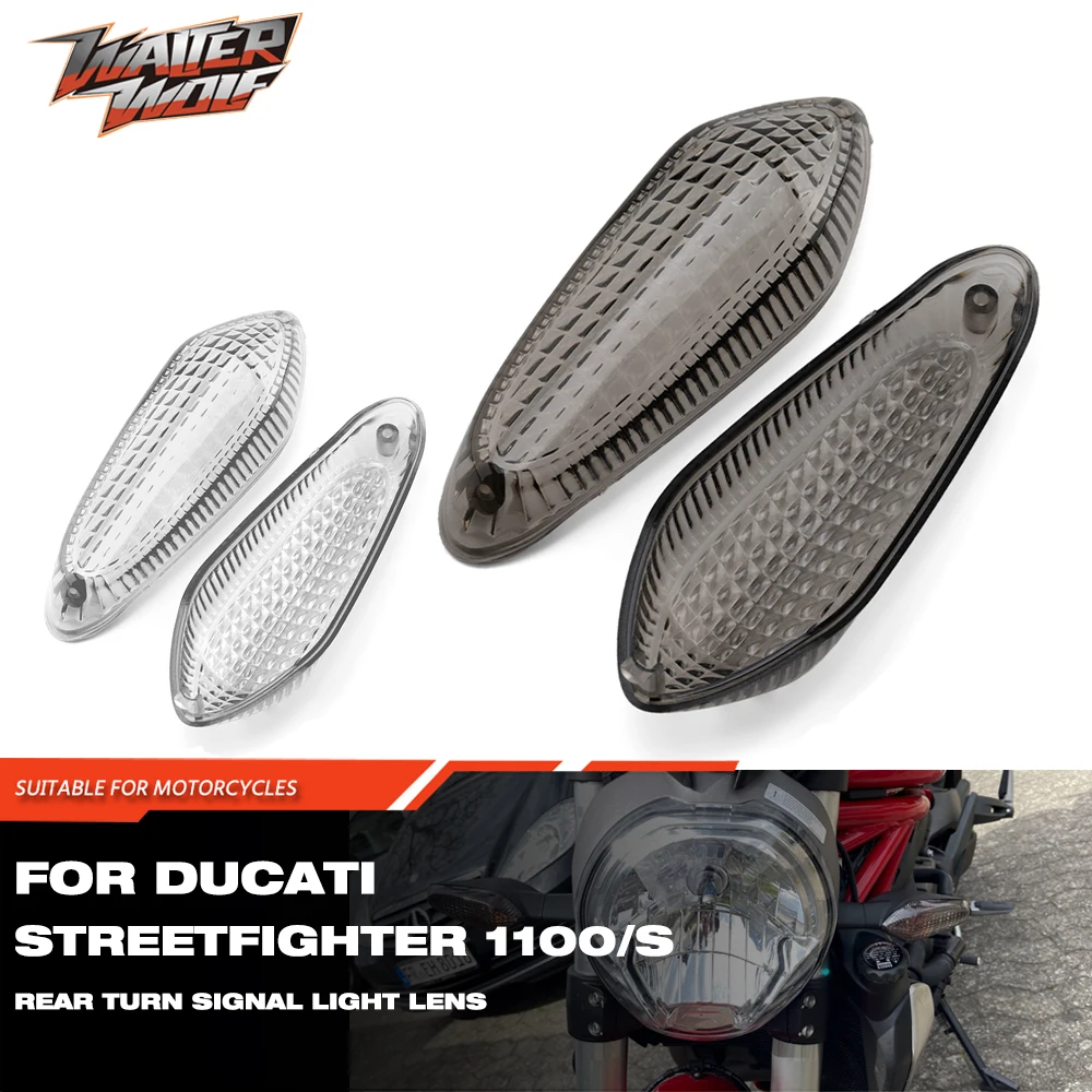 Front Rear Turn Signal Light Lens Shell for DUCATI MONSTER 659 696 796 795 Streetfighter 848 1100/S/EVO Motorcycle Accessories
Front Rear Turn Signal Light Lens Shell for DUCATI MONSTER 659 696 796 795 Streetfighter 848 1100/S/EVO Motorcycle Accessories