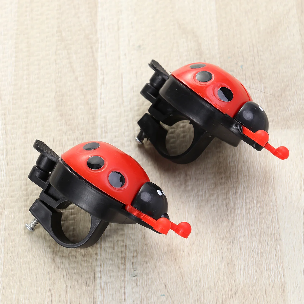 

Clispeed Scooter Accessories Girl Bike Accessories 2Pcs Ladybug Bike Bell Handlebar Bike Horn Cycling Bells Mountain Bike