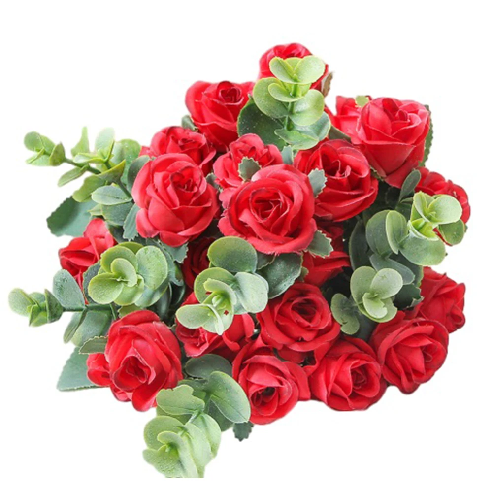Brand New Artificial Plant Silk Flower Wedding Rose Bouquet Artificial Flower For Decor Living Room Home Decoration
Brand New Artificial Plant Silk Flower Wedding Rose Bouquet Artificial Flower For Decor Living Room Home Decoration
