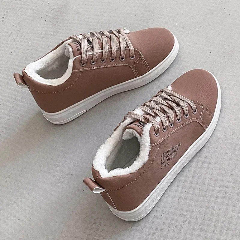 Winter Womens Ankle Boots Plush Women Sneakers New Ladies Flat Lace-up Warm Casual Shoes Winter Women Ankle Snow Boots Soft Shoe
Winter Womens Ankle Boots Plush Women Sneakers New Ladies Flat Lace-up Warm Casual Shoes Winter Women Ankle Snow Boots Soft Shoe
