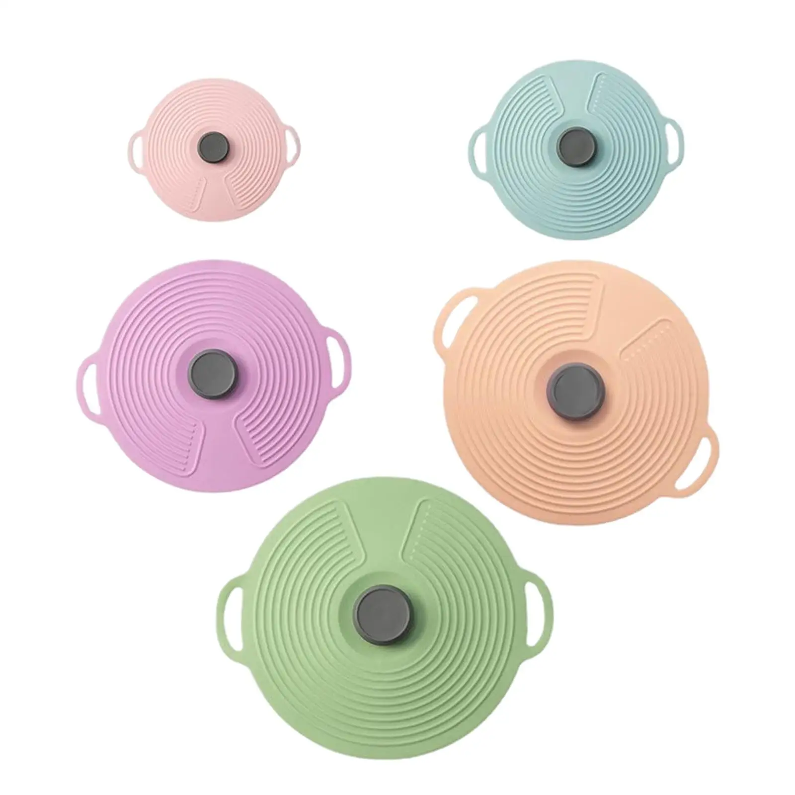 Silicone Suction Lid with Handle Food Silicone Cover for Food Storage Plates Oven
Silicone Suction Lid with Handle Food Silicone Cover for Food Storage Plates Oven