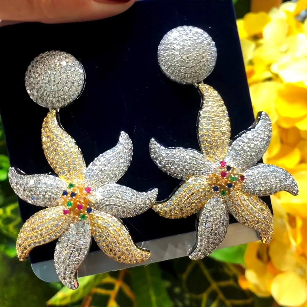 Soramoore Luxury 4PCS Sea Starfish African Bridal Zirconia CZ Jewelry Sets For Women Wedding Dubai Nigeria Party Jewelry Set
Soramoore Luxury 4PCS Sea Starfish African Bridal Zirconia CZ Jewelry Sets For Women Wedding Dubai Nigeria Party Jewelry Set