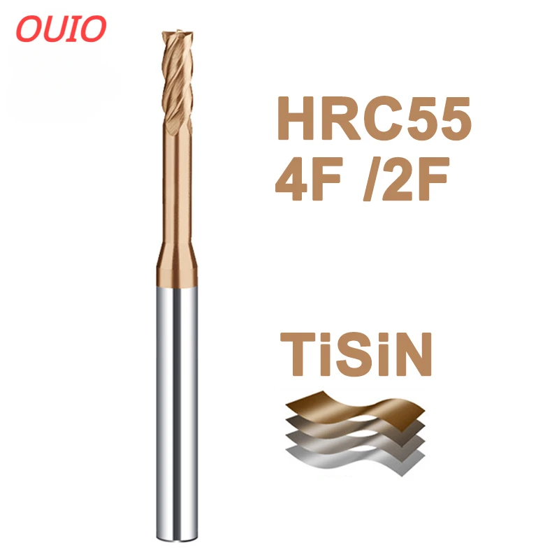 OUIO HRC55 Deep Groove Tungsten Carbide End Mills 2 4 Flutes Long Neck Milling Cutters CNC End Mill For Long Flute 12 16 20mm
OUIO HRC55 Deep Groove Tungsten Carbide End Mills 2 4 Flutes Long Neck Milling Cutters CNC End Mill For Long Flute 12 16 20mm