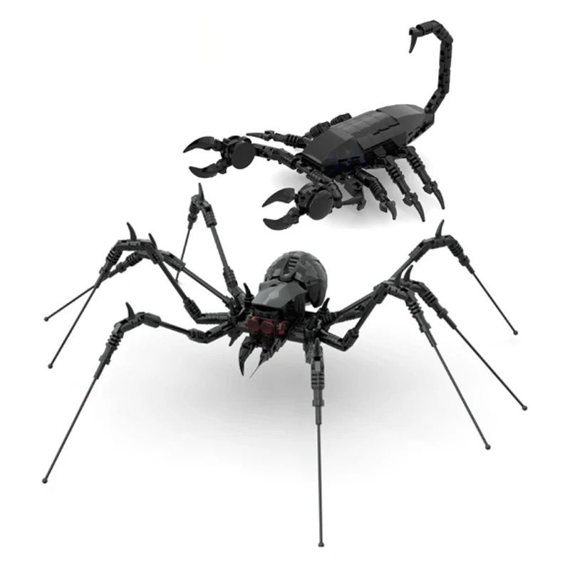 

NEW Magical Creepy Spider Araneid Scorpion MOC Building Blocks Model DIY Educational Constuction Toys Children Christmas Gifts
