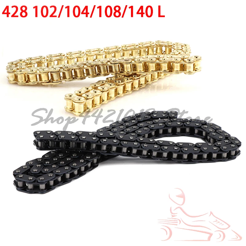 Motorcycle 428 Chain 102L/104L/108/140 Links Fit for 50cc -250cc ATV Quad Pit Dirt Bike Go Kart Metal Accessory
Motorcycle 428 Chain 102L/104L/108/140 Links Fit for 50cc -250cc ATV Quad Pit Dirt Bike Go Kart Metal Accessory
