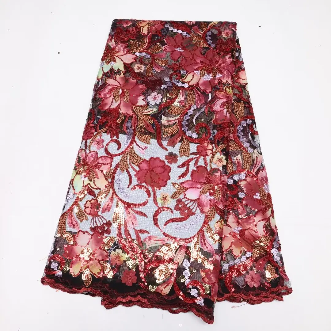 2023 High Quality African Nigerian Tulle Lace Fabric With Sequins Embroidery Sewing Guipure Prom Dresses Beads 5Yards
2023 High Quality African Nigerian Tulle Lace Fabric With Sequins Embroidery Sewing Guipure Prom Dresses Beads 5Yards