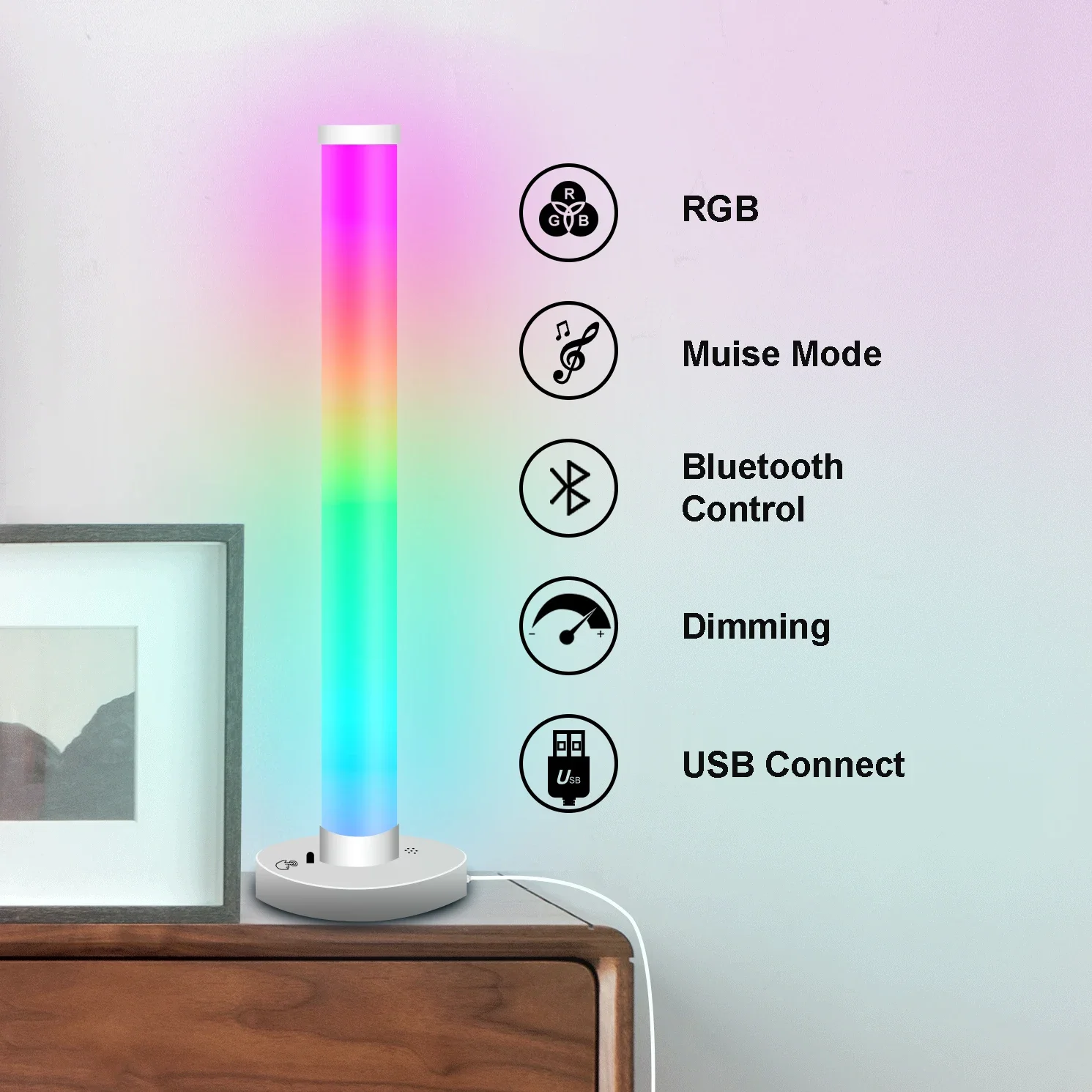 Floor Light LED Atmosphere Night Light Strip Bluetooth Dimmable RGB Neon Night Music Table Lamp Indoor Home Bedside Room Decora
Floor Light LED Atmosphere Night Light Strip Bluetooth Dimmable RGB Neon Night Music Table Lamp Indoor Home Bedside Room Decora